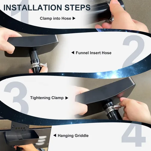 Miniatura 6 de Recolledor de grasa Blackstone mejorado, trampa de grasa integrada con diseño magnético duradero, innovadores accesorios para parrilla Blackstone