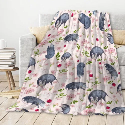Miniatura 11 de Manta de zarigüeya personalizada Regalo ultrasuave de «Just A Girl Who Loves Opossums» para niñas, decoración divertida para el hogar de animales