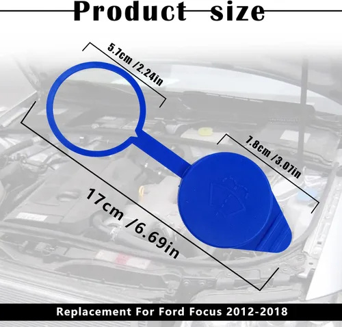 Miniatura 2 de Tapa de depósito de líquido para limpiaparabrisas - KT1Z17632A, CP9Z-17A605-A, repuesto para Ford Focus 2012-2018