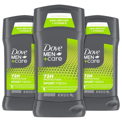 DOVE MEN + CARE Antitranspirante Paquete de 3 desodorantes deportivos frescos para hombres 2.7 oz
