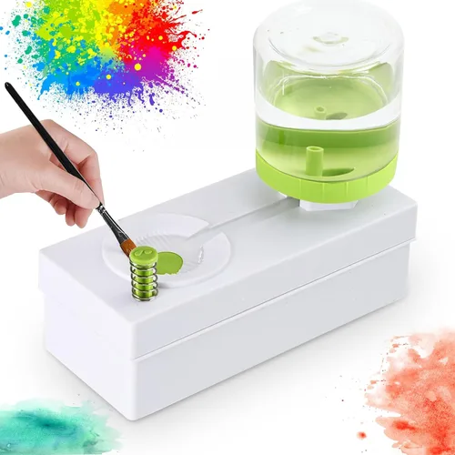 Enjuagador de Pinceles Limpiador de Pintura con Agua, Dispensador Enjuagador de Pinceles de Pintura, Limpiador de Pinceles Multifuncional con