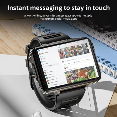 Miniatura 6 de LOKMAT Reloj inteligente con tarjeta SIM 4G, 4 GB+64 GB Android Smartwatch teléfono, 2.4 pulgadas, pantalla grande, reloj deportivo de 1500 mAh