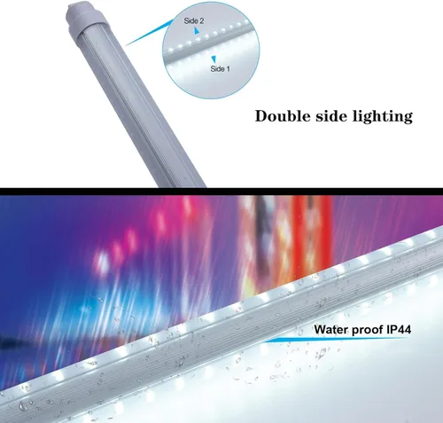 Miniatura 4 de Paquete de 6 T10 7FT 60W LED Tubo de luz de tienda de luz de doble cara 360° giratorio R17D Base Ballast Bypass 7 pies Anuncio Señal Iluminación 2