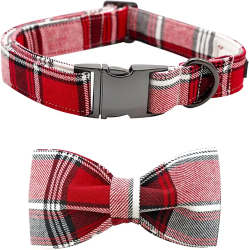 Miniatura 21 de Collar para perros - Rugby con flores Collar para mascotas con lazos para perros Corbatin para mascotas Collar para perros ajustable Collar