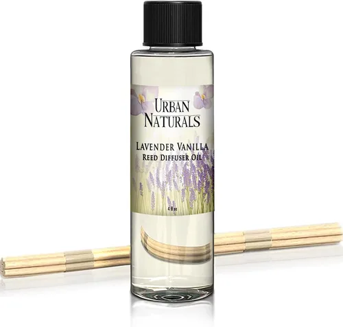 Miniatura 16 de Urban Naturals Recambio de aceite difusor de varillas ámbar y lavanda, lavanda relajante, ámbar cálido, aroma calmante para habitación, 4 onzas +