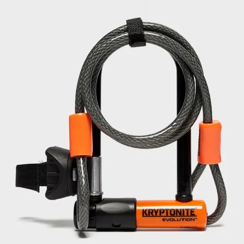 Miniatura 3 de Kryptonite Evolution Mini-7 - Cerradura en U para bicicleta con cable de doble bucle KryptoFlex de 4 pies