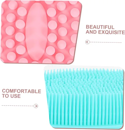 Miniatura 3 de NOLITOY Cepillo de baño suave para limpieza de la piel, 2 piezas, promueve el desarrollo sensorial, la unión emocional para una estimulación táctil