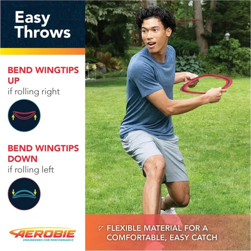 Miniatura 5 de Aerobie Pro Blade Anillo de Lanzamiento, Juguete Ligero para Niños para Disc Golf, Juegos de Patio Trasero y Más, Juegos al Aire Libre para Adultos