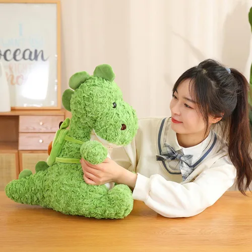 Miniatura 3 de Lindos animales de peluche suaves de dinosaurio, juguetes de peluche de dinosaurio, almohada de dinosaurio para abrazar, muñeca de dinosaurio