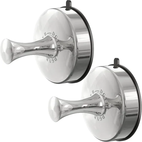 Miniatura 18 de DGYB Ganchos de ventosa para ducha, juego de 4 ganchos extraíbles de acero inoxidable para toallas de baño, ventana de vidrio, puerta, pared y Juego