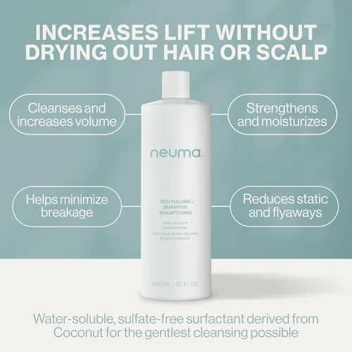 Miniatura 7 de Neuma Neu Volume Shampoo 1 Fl. Oz Hinojo, Ylang Ylang, Pachulí y Vainilla, Tamaño Viaje Champú Sin Sulfato