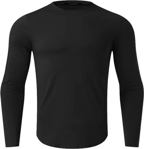 Miniatura 67 de Camisas de compresión atléticas de manga larga para hombre, capa base, camisa de entrenamiento atlético, camisas de compresión, camisetas deportivas
