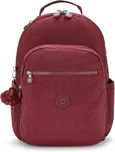 Miniatura 15 de Kipling Seoul - Mochila grande metálica para portátil de 15 pulgadas, Agua (Aqua Flowers)