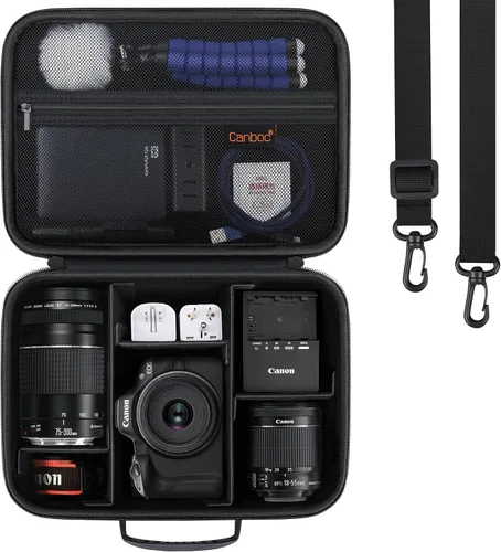 Canboc Funda de transporte para cámara Sony Alpha ZV-E10/ZVE10 II/ZV-E1/7 IV/ 7R V/ 6700/ a6400/ Canon EOS Rebel T7/R50/R50 V sin espejo, bolsa para