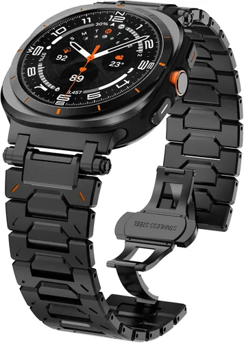 Miniatura 21 de WINGLE Compatible con Galaxy Watch 8/8 Classic Band para hombre, acero inoxidable, Samsung Galaxy Watch 8 Band de 1.732 in, 1.575 in, 1.811 in