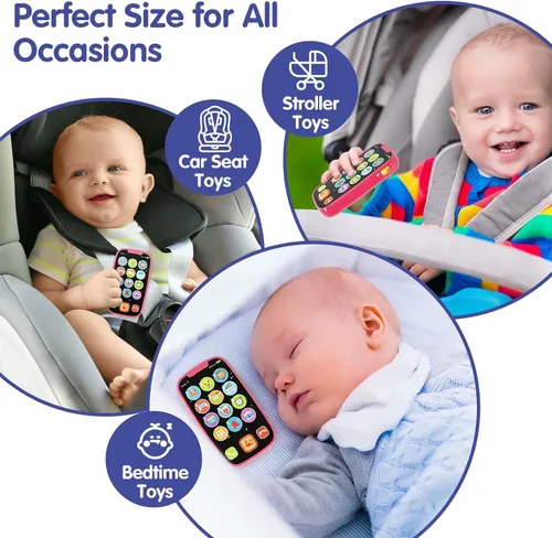 Miniatura 4 de Juguetes para niñas de 1 año, 15 funciones, juguetes de niña de 1 año para niñas de 1 año, teléfono de juguete para bebés, juguetes para bebés de 12