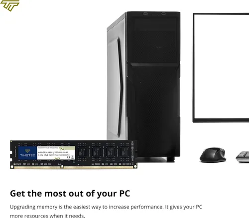 Miniatura 4 de Timetec Premium - Kit de memoria RAM de 16 GB (2 x 8 GB) DDR3L / DDR3 1600 MHz (DDR3L-1600) PC3L-12800 / PC3-12800 no ECC sin búfer 1.35 V/1.5 V