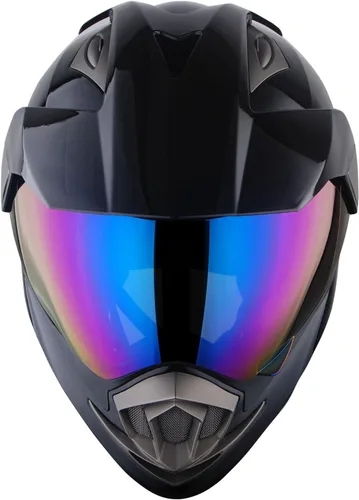 Miniatura 3 de 1Storm Casco Deportivo Dual Motocicleta Cara Completa Motocross Todoterreno Bicicleta Color Negro Mate