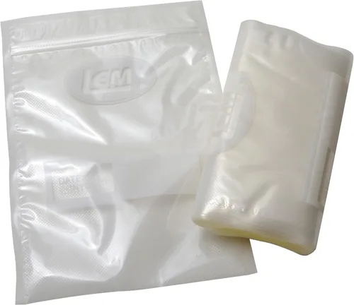 LEM Productos Bolsas selladoras al vacío con cremallera de un cuarto de galón, 8 x 12 pulgadas, compatibles con la mayoría de las principales marcas