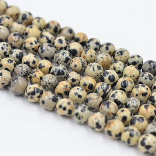 Miniatura 25 de 6mm Cuentas Redondas de Granate para Hacer Joyería DIY, Poder Curativo de Cristal, Piedras Preciosas Sueltas para Hacer Pulseras y Collares, Hilo