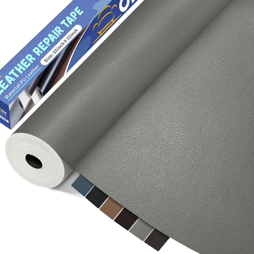 Miniatura 16 de ONine - Parche para reparación de cuero, parche autoadhesivo para sillones, parche de cuero contra rasguños, disponible en diferentes colores, de 5