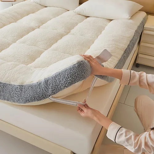 Miniatura 3 de Colchón japonés de suelo – Colchón tradicional para futón, tapete de tatami de 4 pulgadas de grosor, litera de siesta para niños y adultos, yoga