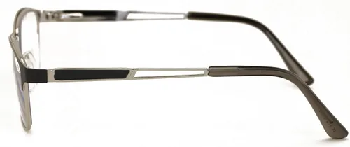 Miniatura 4 de Metal de las mujeres ninguna línea progresiva lente clara trifocal gafas de lectura con la capa antirreflectante Negro
