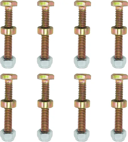 Paquete de 8 quitanieves 1501216MA - Juego de pasadores y tuercas (1/4 pulgadas x 1-3/4 pulgadas) para AYP Craftsman Murray 1501216 9524MA 301172