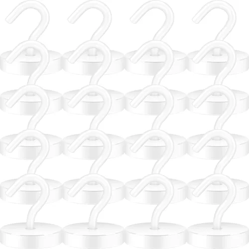 Miniatura 35 de Neosmuk Ganchos magnéticos, esenciales para cruceros, más de 32 libras, ganchos magnéticos resistentes para cabinas de cruceros, refrigerador