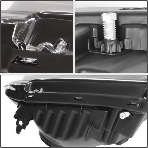 Miniatura 5 de Auto Dynasty - Juego de lámparas de faro de estilo de fábrica de modelo halógeno, compatible con Ford F250 F350 F450 F550 Super Duty 05-07, lado