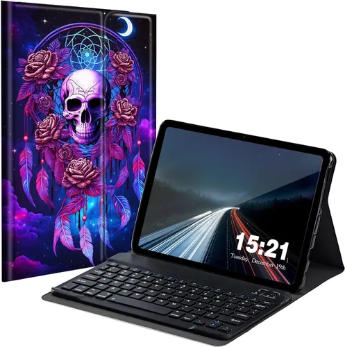 Miniatura 24 de Funda de teclado para Samsung Galaxy Tab S6 Lite 2022/2020, Galaxy Tab S6 Lite SM-P610/P613/P615/P619 con teclado Bluetooth inalámbrico desmontable