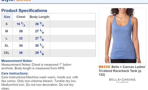 Miniatura 2 de Bella Triblend 8430 - Camiseta de tirantes