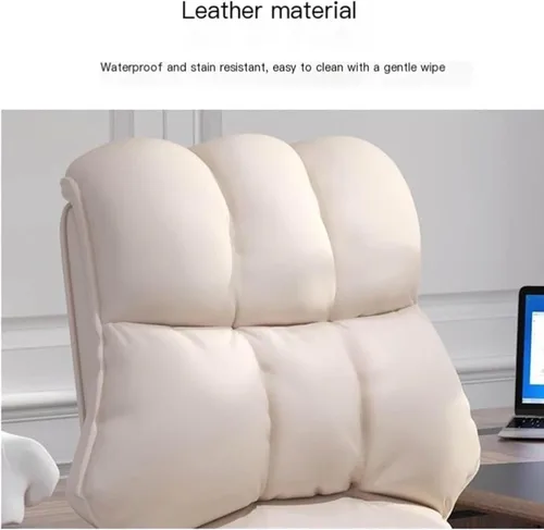 Miniatura 4 de Swivel Office Chair with Footrest, Executive High Back Reclinable PU Leather Computer Desk Comfortable Lift Gaming Chair for Home and Office
