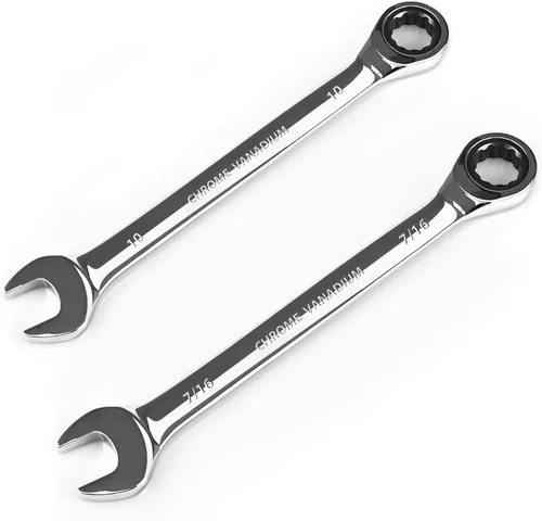 Miniatura 49 de Egofine Llave combinada de trinquete de 1-1/8 pulgadas SAE, llave de engranajes de grado industrial con diseño de 12 puntos, trinquete de 72
