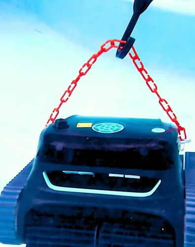 Miniatura 9 de Gancho de correa azul para limpiador robótico de piscinas, robot retidor de pared y línea de flotación, piscinas enterradas, inalámbrica, funciona