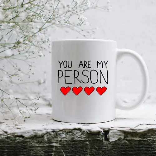 Miniatura 4 de Taza de café A003 You Are My Person, taza de té, regalo para novio, regalo para novia, regalo divertido para un ser querido, taza de cerámica de 11