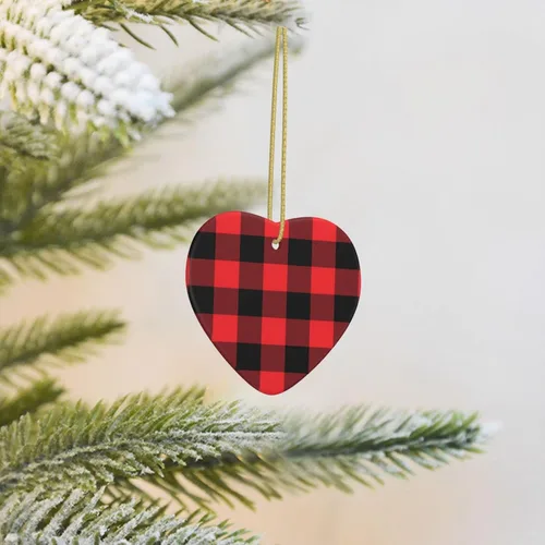 Miniatura 7 de Adorno de Navidad personalizado, añade tu imagen/foto/texto, adorno colgante de cerámica de Navidad, decoración del árbol de Navidad, colgante