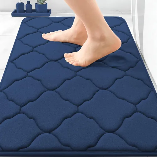 Miniatura 255 de OLANLY Alfombra de Baño de Espuma Viscoelástica de 24 x 16 pulgadas, Ultra Suave y Absorbente, Alfombras de Baño Antideslizantes, Cómodas, Lavables