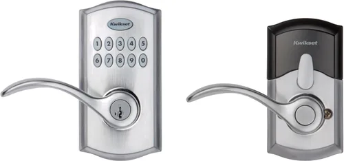 Miniatura 10 de Kwikset SmartCode 955 Pembroke Light Commercial - Palanca Electrónica con Teclado de 10 Botones, con Práctica Entrada sin Llave, 3 Años de Duración