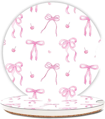 Miniatura 9 de Posavasos de automóvil para portavasos de automóvil, bonitos accesorios de automóvil para interior de mujer, 2 posavasos para automóvil, tapete