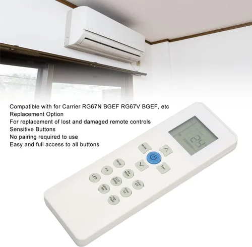 Miniatura 6 de Control remoto de aire acondicionado de repuesto, compatible con múltiples CA, control remoto universal para unidades de aire acondicionado