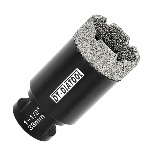 Miniatura 20 de DT-DIATOOL Broca de núcleo de diamante de 1/4 pulgada con hilo 5/8"-11 de vacío soldado para baldosas de porcelana, cerámica, gres, mármol, granito