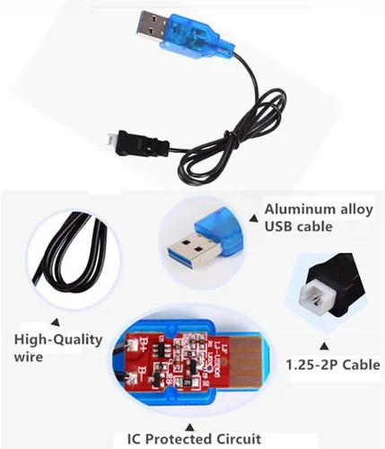 Miniatura 4 de Cecicebb - Batería Lipo de 3.7 V 100 mAh 20C para WLtoys V272, Cheerson CX-10 Mini Quadcopter Estes Proto X, Syncro X, Hubsan Q4 Nano Quadcopter 4