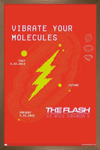 Miniatura 9 de Trends International Póster de pared de DC Comics Movie The Flash - Vibrate Your Molecules Versión enmarcada en blanco