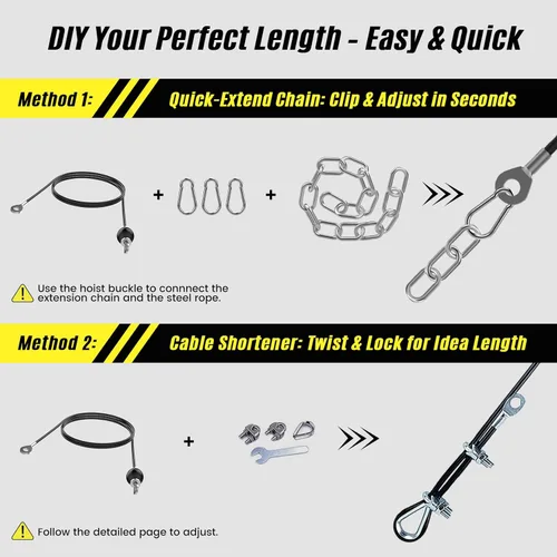 Miniatura 3 de Concho Sistema de polea de peso, sistema de polea de cable mejorado para gimnasio con cable de peso ajustable y asas desmontables, sistema de polea