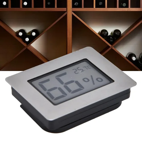 Miniatura 2 de Termómetro higrómetro Guitarra Caso Gabinete de vino Humidor Medidor Integrado Termo Higrómetro con Electrónico