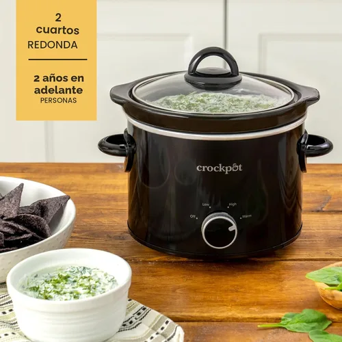 Miniatura 7 de Crock Pot. Olla de cocción lenta manual, Negro