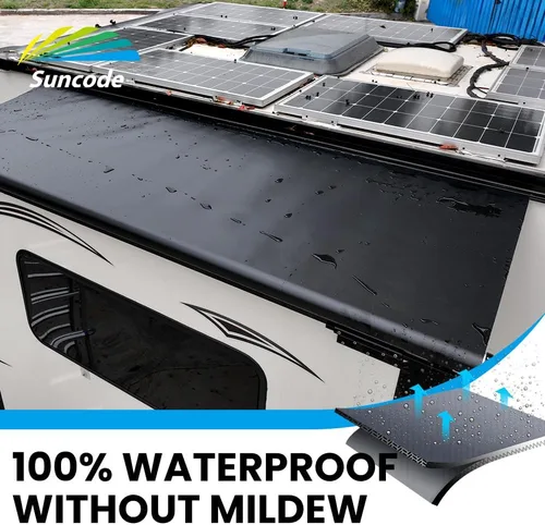 Miniatura 3 de Toldo deslizante superior Suncode Negro Toldo deslizante para autocaravana Protección deslizante Diseñado modularmente para autocaravanas, remolques