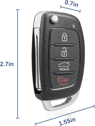 Miniatura 8 de Reemplazo para 2015 2016 2017 Hyundai Sonata llavero, llavero para Hyundai Sonata Remote, Sistema remoto de entrada sin llave P/N: 95430-C1010 FCC