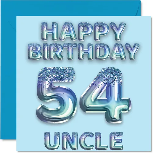 Miniatura 264 de Stuff4 Tarjeta de primer cumpleaños para niños, globo de fiesta con purpurina azul, tarjetas de feliz cumpleaños para niño de 1 año, nieto, hijo, 57